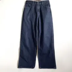 UNIQLO ワイドストレートジーンズ　ブルージーンズ　30in W-76cm