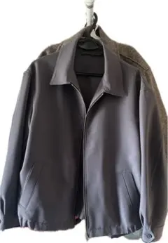 GU ジップアップリラックスフィットブルゾン ダークグレー Lサイズ