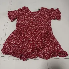 【美品】TOMMY HILFIGER 花柄 ワンピース 80㎝