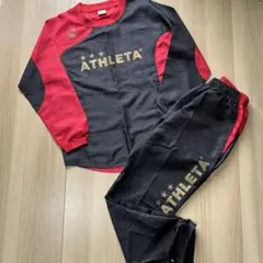 よ*ん様 【ATHLETA】　アスレタ　ピステ　上下セット　レッド＆ブラック　1