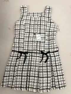 イング♡チェック柄 オフホワイト ワンピース