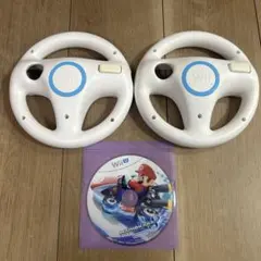 Wii WiiU ハンドル マリオカート Wii U ホワイト 2個セット