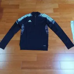 adidas ハーフジップ ブラックウェア