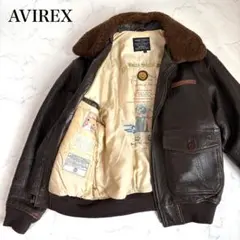 極美品 AVIREX レザージャケット S着用感M フライトジャケット G-1