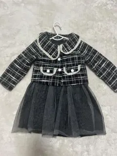 フォーマルドレス チェック柄ジャケット 100cm