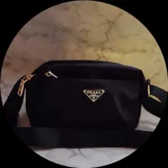 PRADA ノベルティ ショルダーバッグ　ナイロンブラック