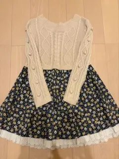 バジエットクラブ 花柄ワンピース 120