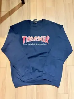 THRASHER MAGAZINE スウェット ネイビー M