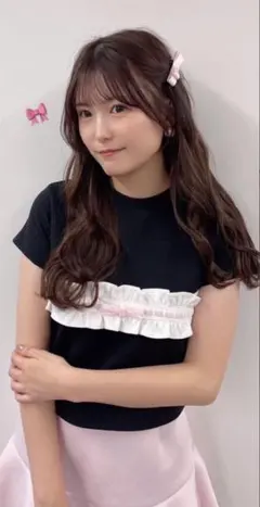 ニット/セーター JILTU petit frill knit(black) JILTU ジルチュpetit frill knit ブラック - メルカリ