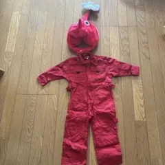 赤ピクミンなりきり帽子&つなぎ　オーバーオール　コスプレ