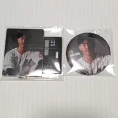 千葉ロッテマリーンズ　田中晴也　オンラインくじ　2点　アクリルスタンド　缶バッジ