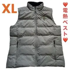 電熱❤️ヒーターベスト❣️グレー（本体のみ）XL 6段階温度調整 USB 撥水 速暖のサムネイル