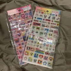 amifa タイルシール バタフライ ポップ シール帳 キャンドゥ 平成　レトロ