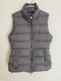 極美品 ポロラルフローレン 近代タグ ダウンベスト ライトグレー XS 極美品 ポロラルフローレン 近代タグ ダウンベスト ライトグレー