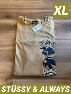 Stussy x Always Stack Tee 黄色 - メルカリ