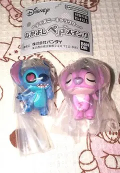 スティッチ エンジェル なかよしペアスイング ディズニー ガチャガチャ ガチャ