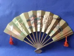 飾り扇子 金もみ地に七福神 - メルカリ