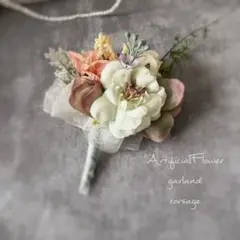 コサージュ 71 入学式 卒業式 ハンドメイド アーティフィシャルフラワー