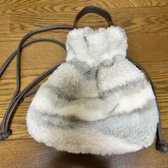 アリステラ巾着ファーバッグ