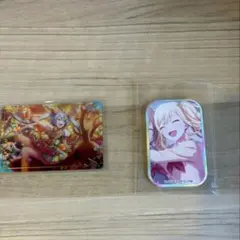 プロセカ　天馬咲希スクエア缶バッチ、プロセカウエハース4 初音ミク