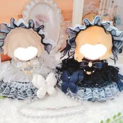 №A08-078 色違いコーデ ゴールドレース 12cm ぬい服 いつぬい - メルカリ