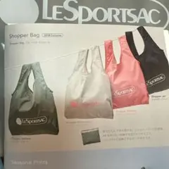 【LeSpoRTSAC】ショッパーバッグ　エコバッグ　レスポートサック　黒