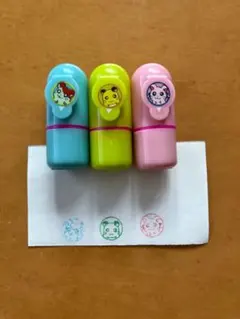 『とっとこハム太郎と仲間たち』スタンプ 3個セット