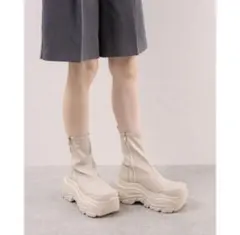 「YOSUKE/ヨースケ」厚底ストレッチショートブーツ