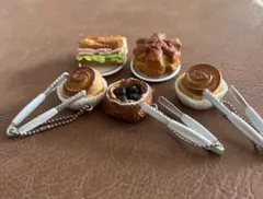 【美品良品】ミニチュアフードセット（スイーツ・サンドイッチ）5個セット