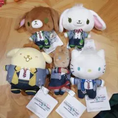 初音ミク×サンリオキャラクターズ　ぬいぐるみ　5種コンプセット