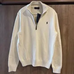 Polo Ralph Lauren ホワイト ジップアップセーター