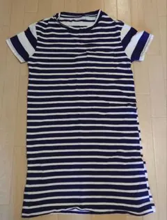 GAP ストライプ 半袖ミニワンピース XXSのサムネイル