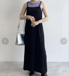 w closet ダブルクローゼット マルチウェイ キャミワンピース ブラック