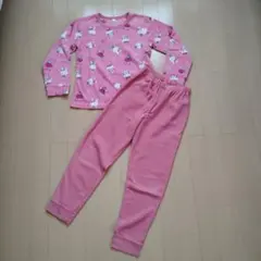 ☆ウサギ柄フリースパジャマ 130サイズ☆