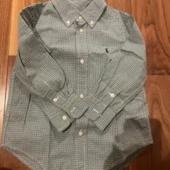 Ralph Lauren チェック柄長袖シャツ 3/3T 100