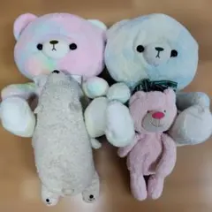 くま　ぬいぐるみ4体まとめ売りのサムネイル