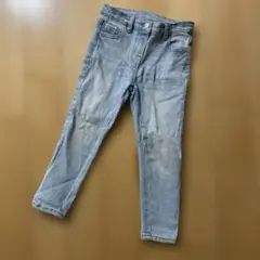 next 100サイズ ライトブルー ダメージパンツ