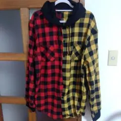 フード付きチェック柄シャツ 3XL　11月10日　限定品