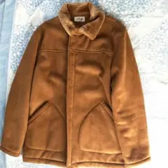 LIVE UP ブラウン フリースジャケット LL