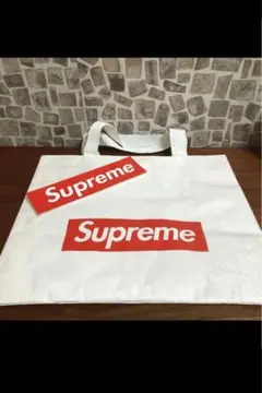 supreme シュプリーム ショッパー エコバッグ 小 + ステッカー 1枚