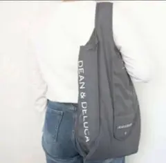 DEAN&DELUCA ショッピングバッグ　チャコールグレー　エコバッグ