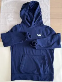 Hollister フード付きネイビー パーカー