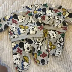 H&M ミッキー　ベビーパジャマセット 68 セットアップ　60 70 双子