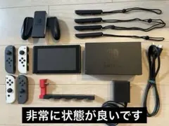 Nintendo Switch 本体 グレー付属品付箱無し充電スタンド美品
