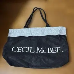 CECIL McBEE ショッパー 黒 グレー