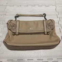 ANNA SUI ショルダーバッグ ベージュ レザーのサムネイル