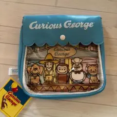 【新品未使用】おさるのジョージ　プラチナムザッカシーンデザインショルダーバッグ