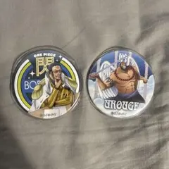 ONE PIECE 輩缶バッジ　黄猿　ボルサリーノ　ウルージ　ワンピース