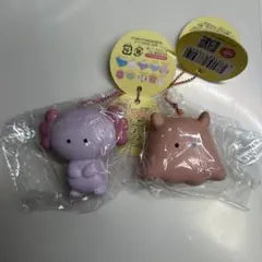 キャラクターキーホルダーセット つぶらな瞳の水族館　うーぱーるーぱー　めんだこ