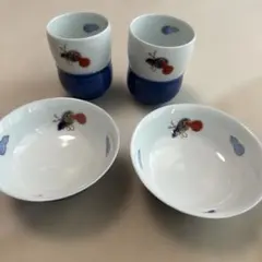 和食器 湯呑み 茶碗ペアセット 瓢箪柄 和食器 湯呑み 茶碗ペアセット 瓢箪柄 - メルカリ